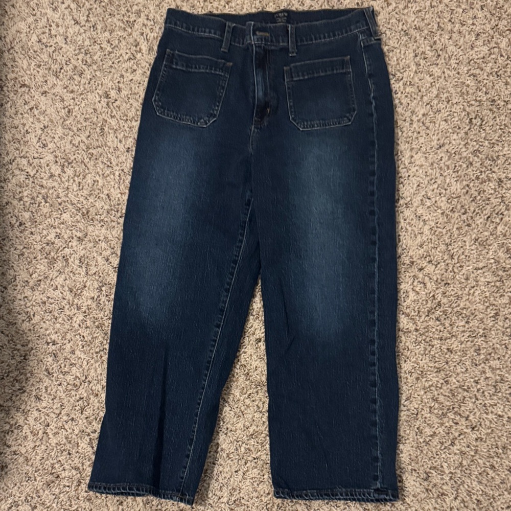 J. Crew Blue Straight Jeans with Classic Cut
